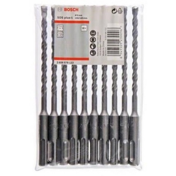 Набір бурів Bosch SDS plus-1 10 шт. (2.608.579.122)