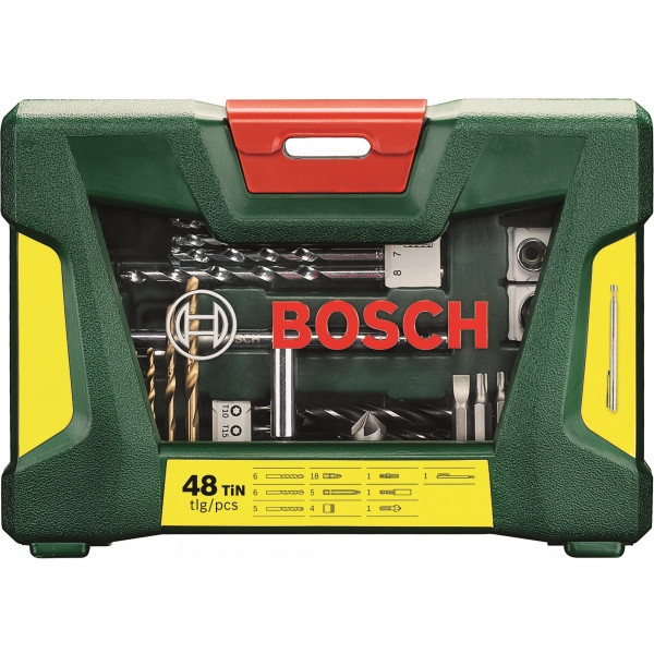 Набір свердел Bosch V-line і біт 48 шт. TiN (2.607.017.314)