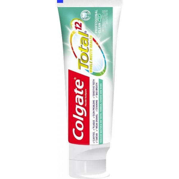 Зубна паста Colgate гель Total 12 Професійне чищення 75мл