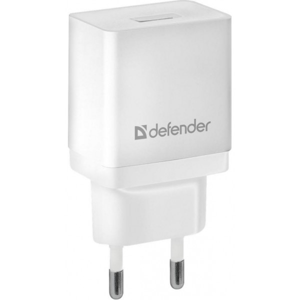 Мережевий зарядний пристрій Defender EPA-10 White 1xUSB (83549)