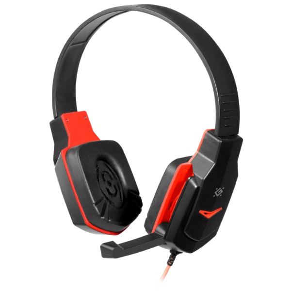 Гарнітура дротова ігрова Defender Warhead G-320 black + Red 1.8 m (64033)