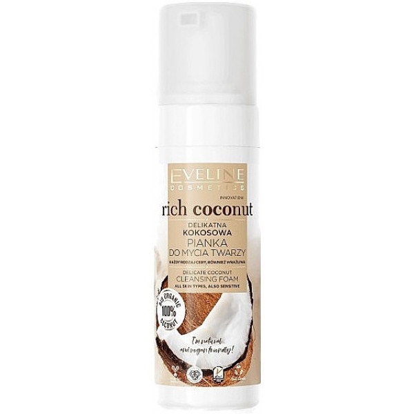 Гель для вмивання EVELINE 3в1 RICH COCONUT 150 мл (5903416026877)