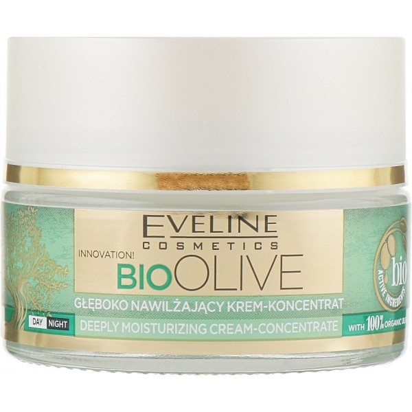 Крем для обличчя EVELINE Bio Olive глибоко зволожуючий день/ніч 50 мл (5903416030157)