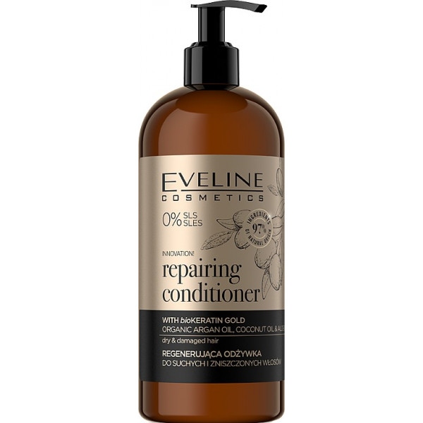 Бальзам для волосся EVELINE Organic Gold для сухого та пошкодженого 500 мл (5903416032427)