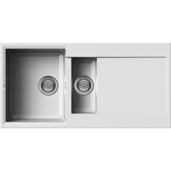Мийка кухонна Elleci Easy 475 Bianco Titano 68