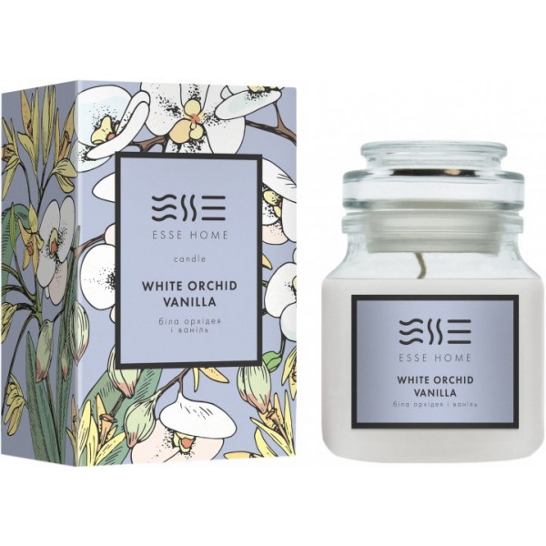 Свічка скло Esse Home White Orchid Vanilla (Біла Орхідея та Ваніль) 100 г (C-WO)