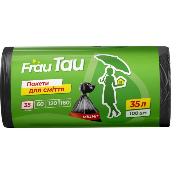 Пакет для сміття Frau Tau Black 35 л 100 шт. (4820195508190)