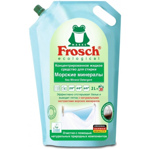 Гель для прання Frosch Концентрат Морські мінерали 2 л