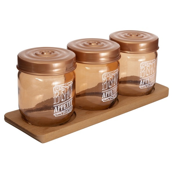 Ємність для сипучих Herevin Gold Rose 0.425 л (172341-145)