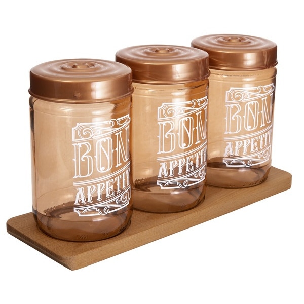 Ємність для сипучих Herevin Gold Rose 0.66 л (172441-145)