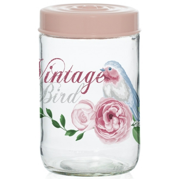 Ємність для сипучих Herevin Vintage Birds 0.66 л (171441-050)