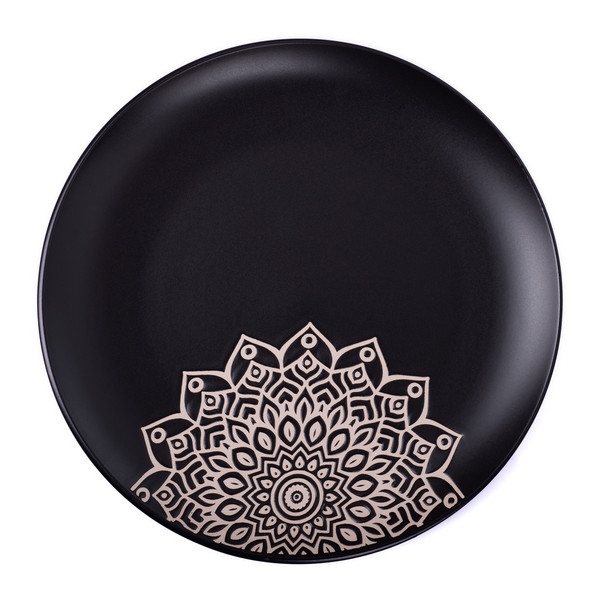 Тарілка десертна Limited Edition Kora 20,5 см Black (JH2068-1)