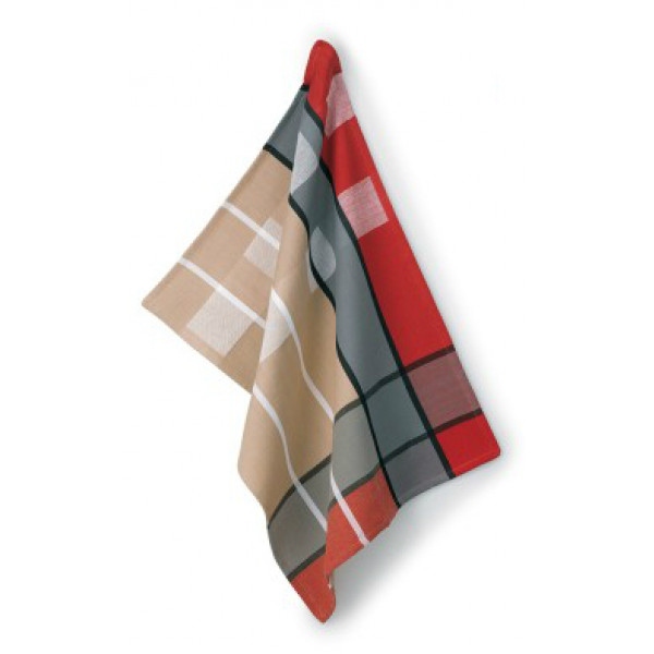 Рушник кухонний Kela Tabea Karo Red-Gray 70х50 см (11732)