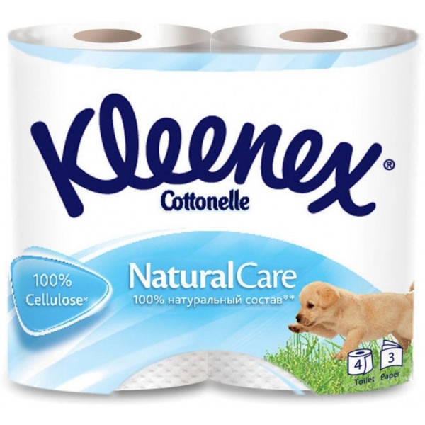 Туалетний папір Kleenex Natural Care 4 рулона (5029053541648)