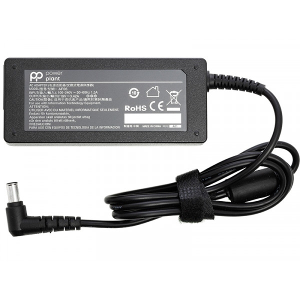 Зарядний пристрій для ноутбука PowerPlant LG 220V 19V 65W 3.42A (LG65F6544)
