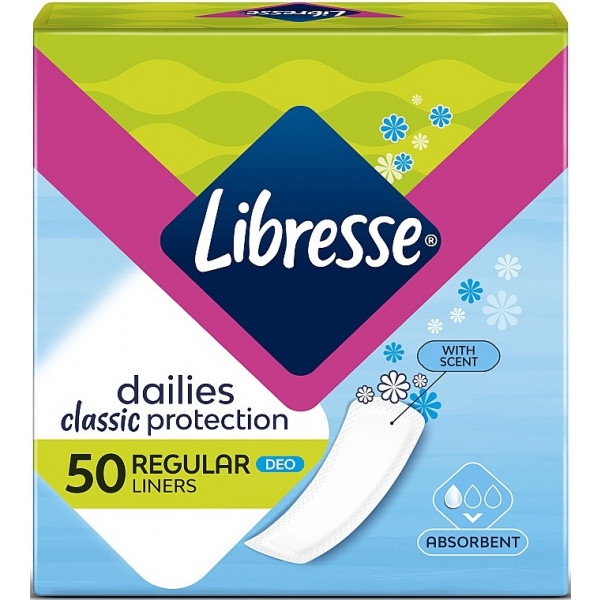 Прокладки щоденні Libresse Classic Protection Deo 50 шт. (7322540261455)