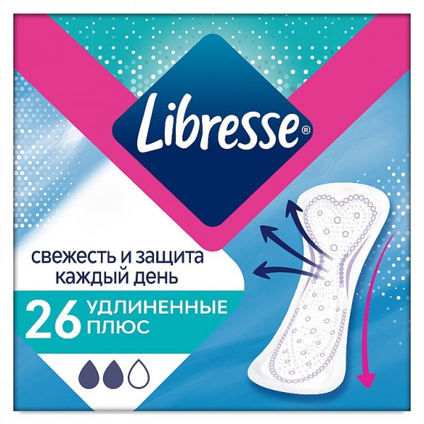 Прокладки щоденні Libresse Daily Fresh Long Plus 26 шт. (7322540891249)