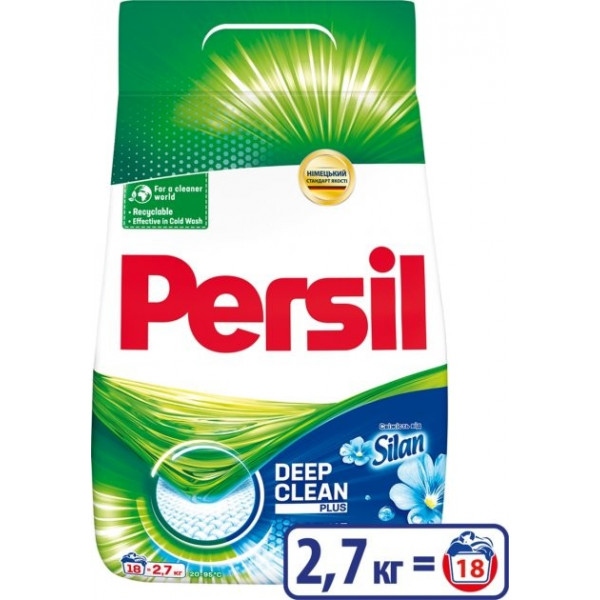 Пральний порошок Persil авт. Свіжість від Сілан 2,7кг, 18 циклів