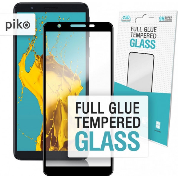 Захисне скло для смартфону Piko Samsung Galaxy A01 SM-A015 Black Full Glue, 0.3mm, 2.5D (1283126505041)