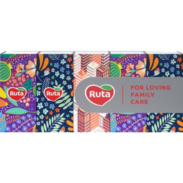 Серветки гігієнічні сухі Ruta Classic без аромата 3 слоя (4820023749054)