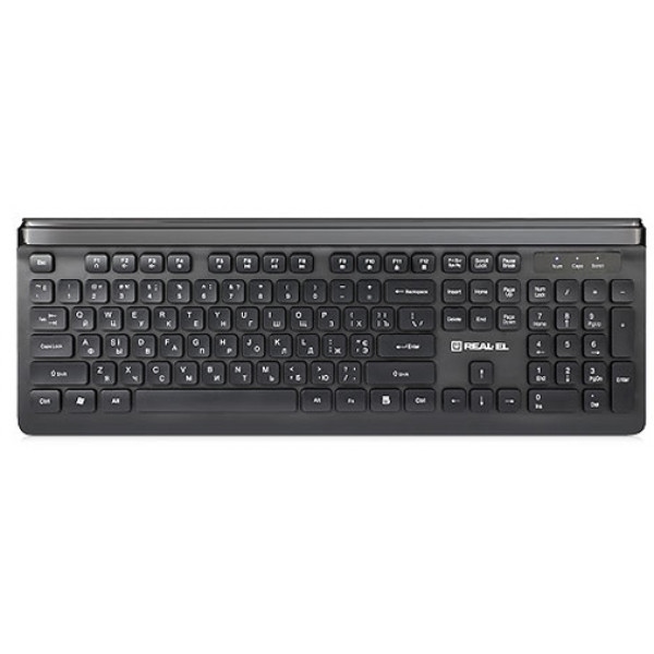 Клавіатура дротова REAL-EL Comfort 7085 Black USB