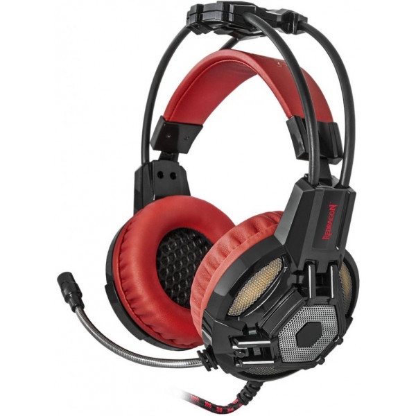 Гарнітура дротова ігрова Redragon Lester Black-Red (64205)