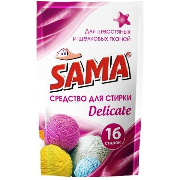 Гель для прання SAMA Delicate для вовняних і шовкових тканин 800 г (4820020265007)