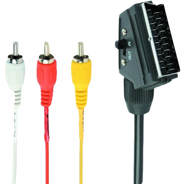 Кабель Scart - RCA Cablexpert CCV-519-001 1.8 м Black