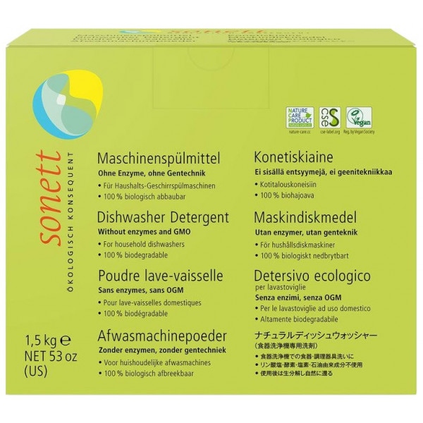 Порошок для посудомийної машини Sonett Концентрат 1.5 кг (DE4023)