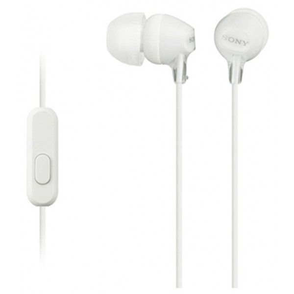 Навушники вкладиші Sony MDR-EX15AP White (MDREX15APW.CE7)