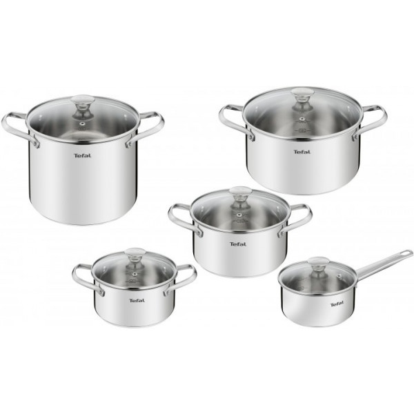 Набір посуду Tefal B921SA55 COOK EAT 10 пр кастр 5,4 л/3,1 л/2,2 л, ковш 1,5 л