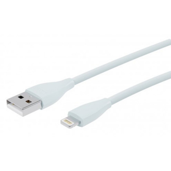 Кабель синхронізації даних Maxxter USB-Lightning 1м Mint-Grey (UB-L-USB-01MG)