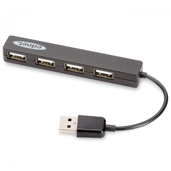 Хаб USB Digitus EDNET USB 2.0 4 порта Black (85040)