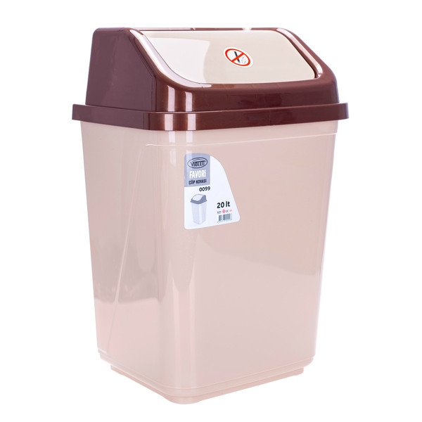 Кошик для сміття VIOLET HOUSE 0099 Coffee-Cappuchino 20 л