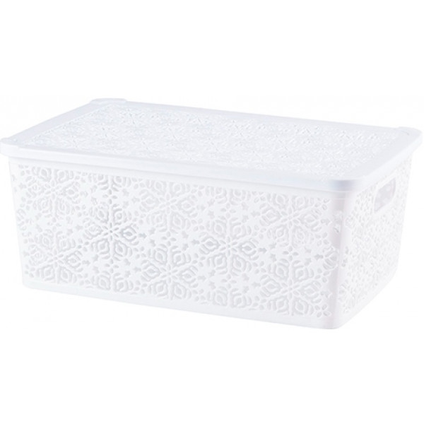 Корзина для зберігання VIOLET HOUSE 0404 №2 Ажур White с/кр. 14 л