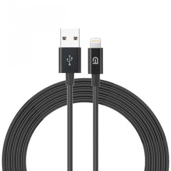 Кабель синхронізації даних Armorstandart AMD818B Lightning to USB Cable 1m Black (ARM64287)