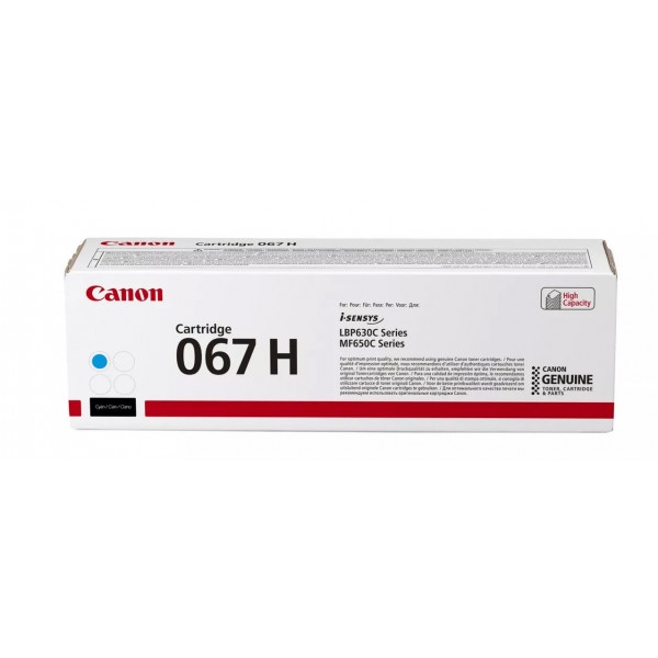 Картридж для лазерних принтерів/БФП Canon 067H MF651Cw/MF655Cdw/MF657Cdw/LBP631Cw/LBP633Cdw Cyan (5105C002.)