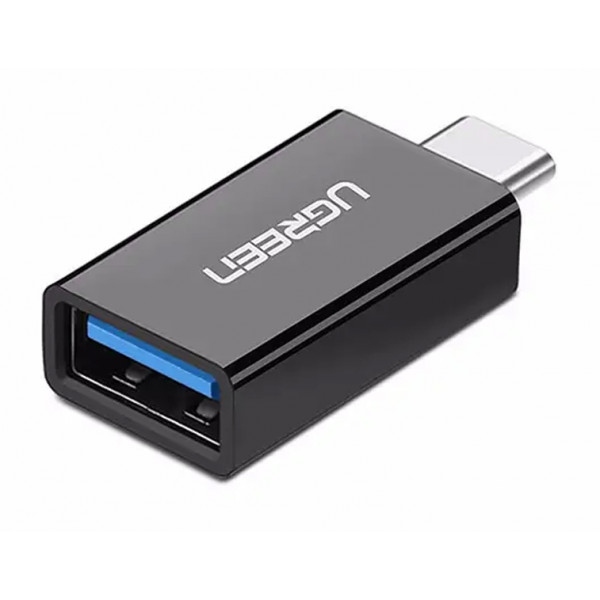 Перехідник UGREEN US173 USB Type-C to USB 3.0 Female OTG Adapter Black (20808)