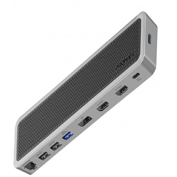 Хаб USB Promate Apexhub-mst Grey