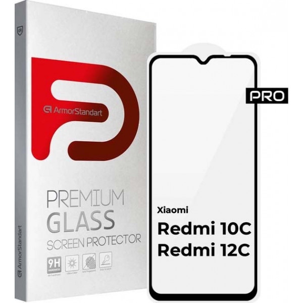 Захисне скло для смартфону Armorstandart Icon for Xiaomi Redmi 10C Black (ARM61297)