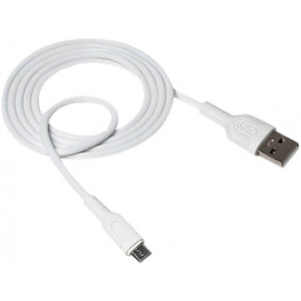 Кабель синхронізації даних XO MicroUSB 2.1A 1m White (XO-NB212m-WH)