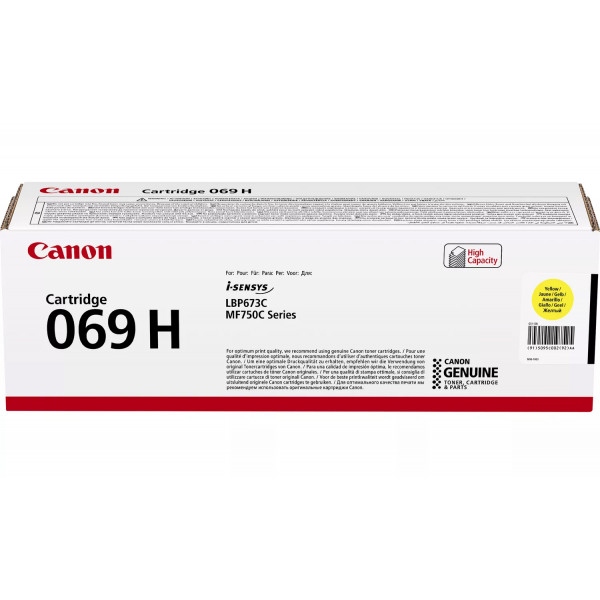 Картридж для лазерних принтерів/БФП Canon 069H MF752Cdw/MF754Cdw/LBP673Cdw Yellow (5095C002)