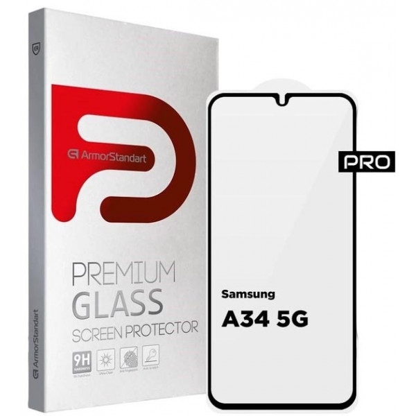 Захисне скло для смартфону Armorstandart Pro for Samsung Galaxy A34 SM-A346 Black (ARM66207)