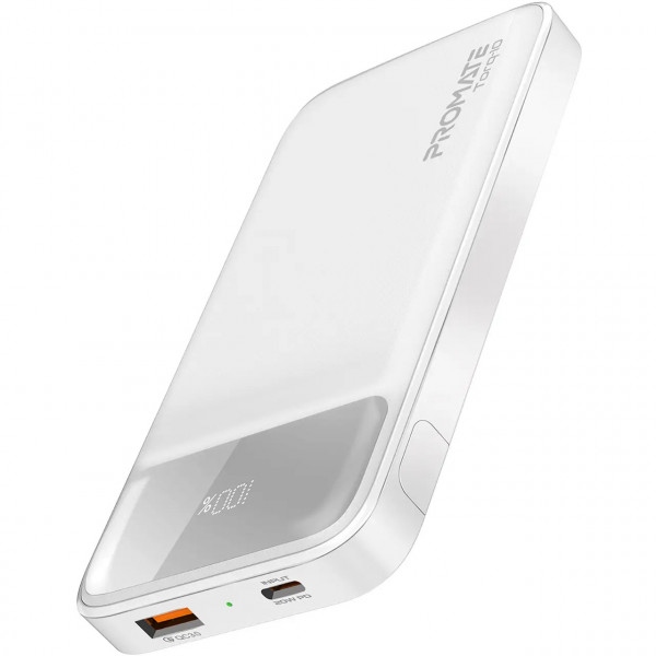 Батарея мобільна Promate Torq-10 10000mAh White