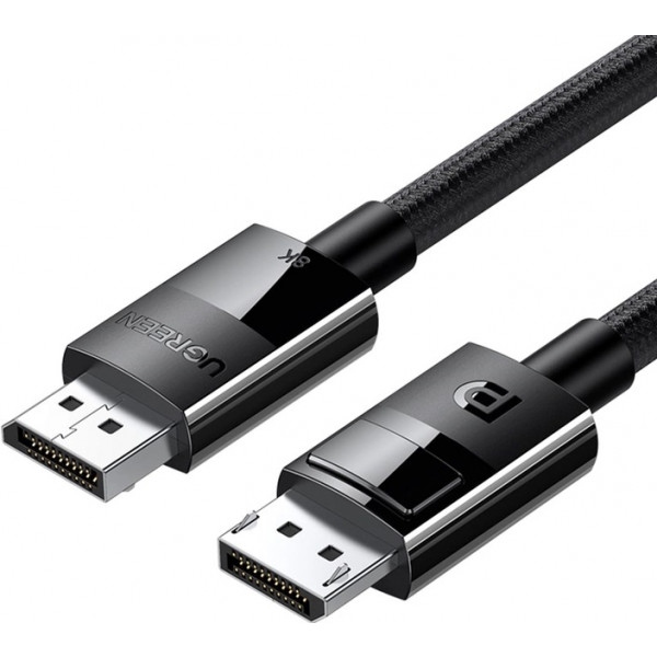 Кабель UGREEN DP114 DP 1.4 Male to Male 1m Black (80390)