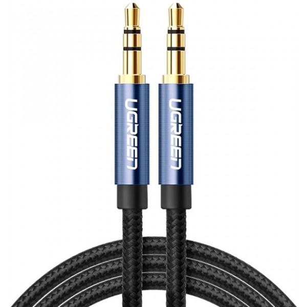 Кабель 3.5 мм -3.5 мм UGREEN AV112 3.5mm Male 3.5mm Male Cable 2m Blue (10687)
