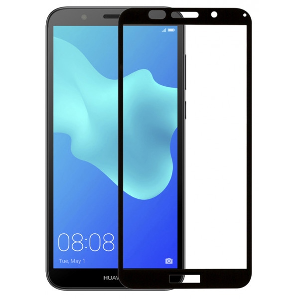 Захисне скло для смартфону PowerPlant Full Screen for Huawei Y5 2018 Black (GL604913)