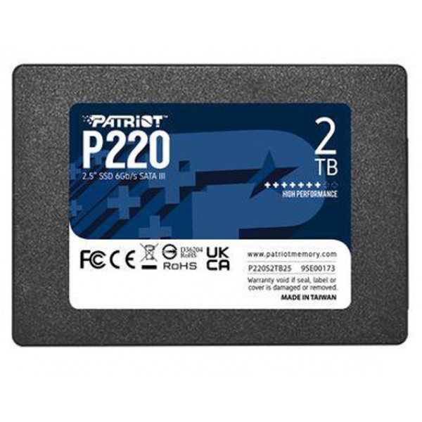SSD-накопичувач внутрішній Patriot SATA 2.5" 2TB/P220 (P220S2TB25)
