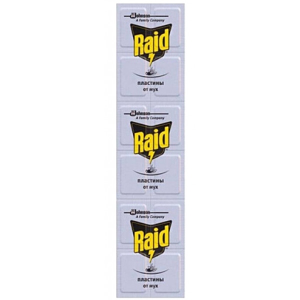 Пластини для фумігатора Raid Від мух 10шт