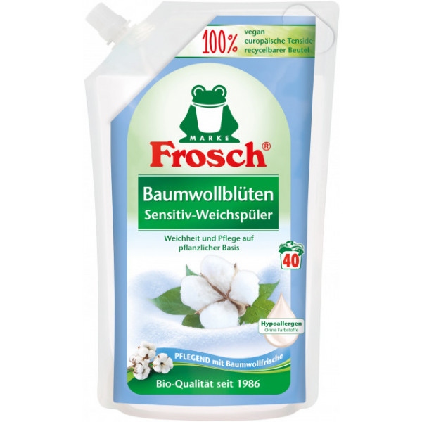 Ополіскувач для білизни Frosch Квіти х лопчатніка 1 л